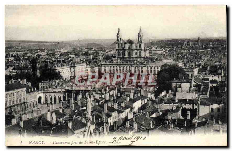 NANCY — Panorama pris de Saint-Epvure — J.L.L. n°1