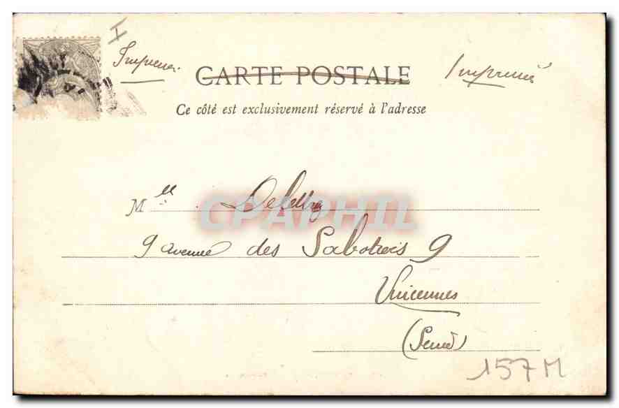 CPA Nancy Porte Stanislas  — Verso