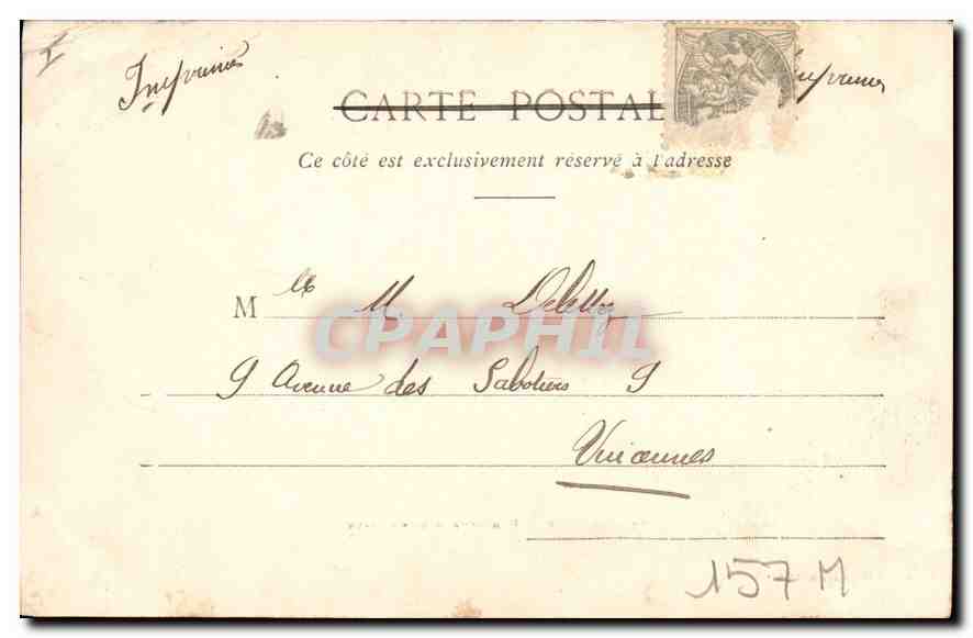 CPA Nancy Fontaine D'Amphitrite  — Rückseite