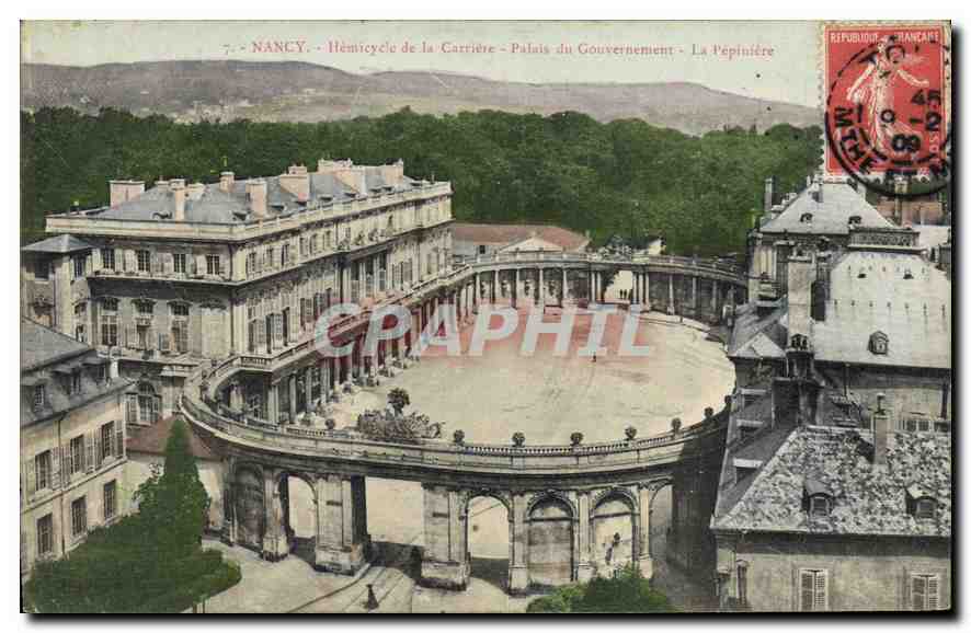 CPA Nancy Hemicycle de la Carriere Palais du Gouvernement 