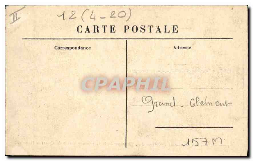 CPA Nancy Quartier de Cavalerie dans l'Avenue de la Garenne Militaria — Verso