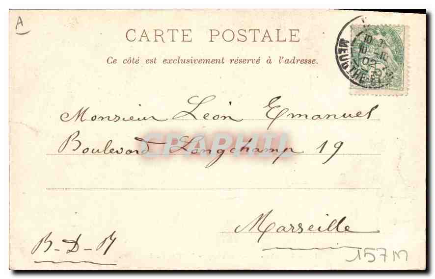 CPA Nancy Caserne Thiry Rentree du Regiment Militaria — Rückseite