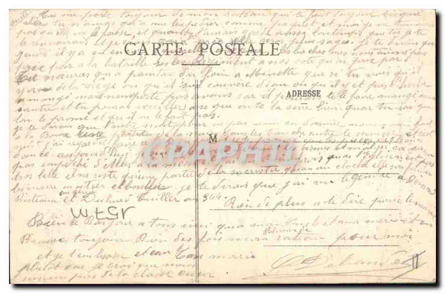 CPA Nancy Bombardement des 9 10 Septembre 1914 Corps de logis d'une maison de la Rue des Quatre Egli — Verso