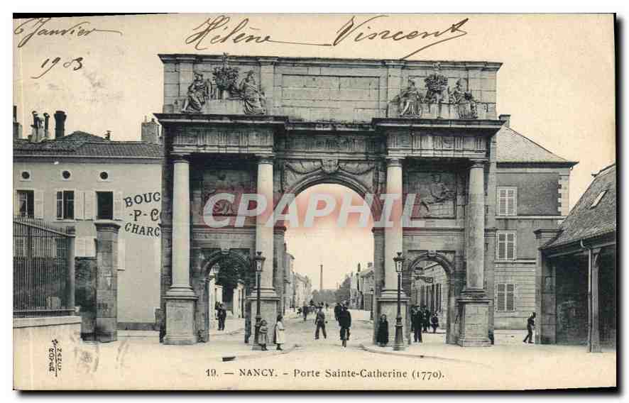 CPA Nancy Porte Sainte Catherine 1770 