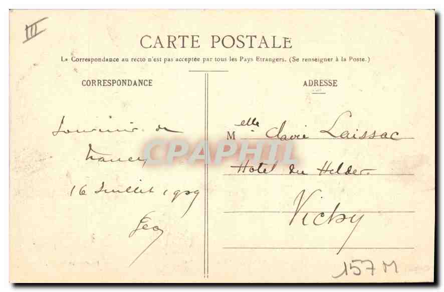 CPA Nancy Porte St Nicolas  — Rückseite