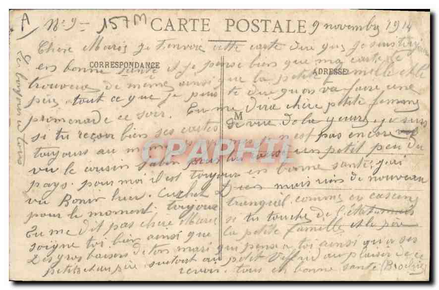 CPA Aout 1914 Canons pris aux Allemands exposes Place Stanislas a Nancy Militaria — Rückseite
