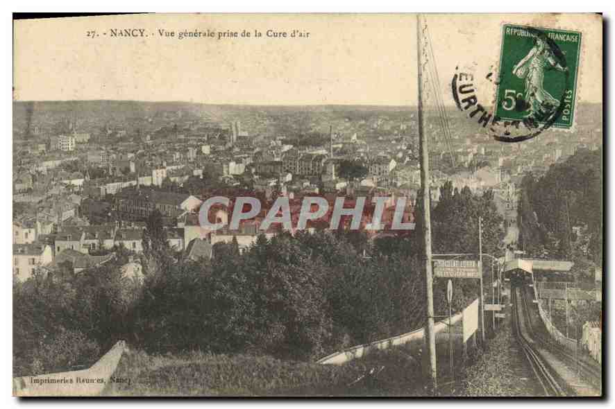 CPA Nancy Vue Generale prise de la Cure d'air 