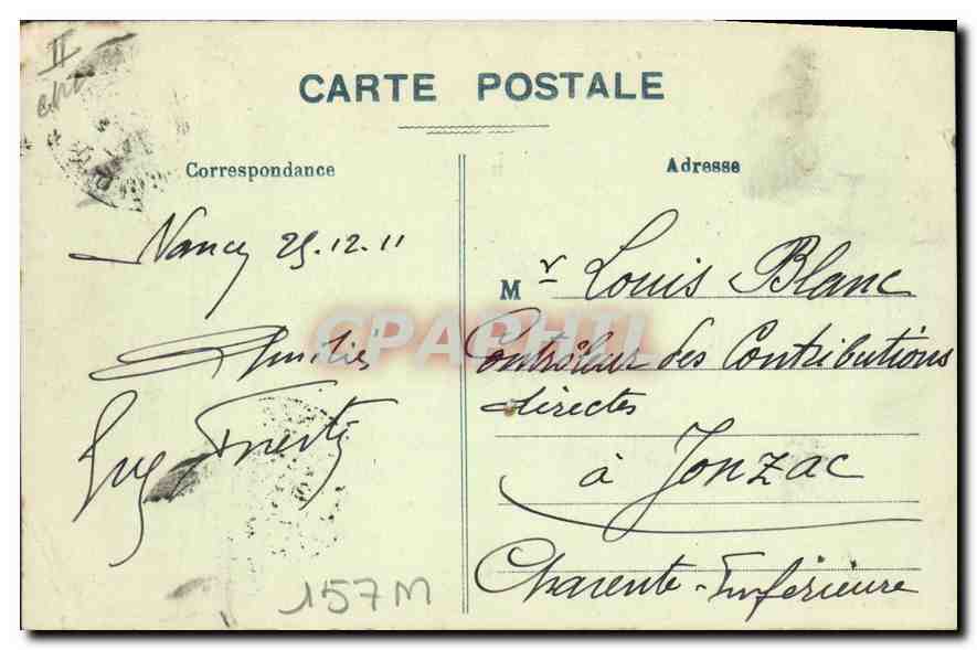 CPA Nancy Vue Generale prise de la Cure d'air  — Rückseite