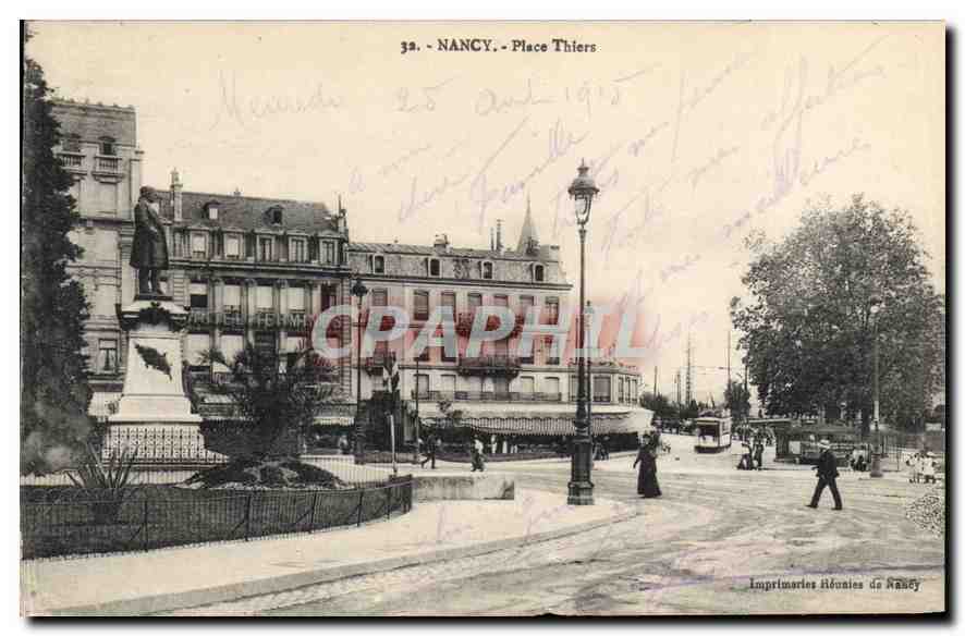 NANCY - Place Thiers — éditeur Imprimeries Réunies de Nancy, n° 34