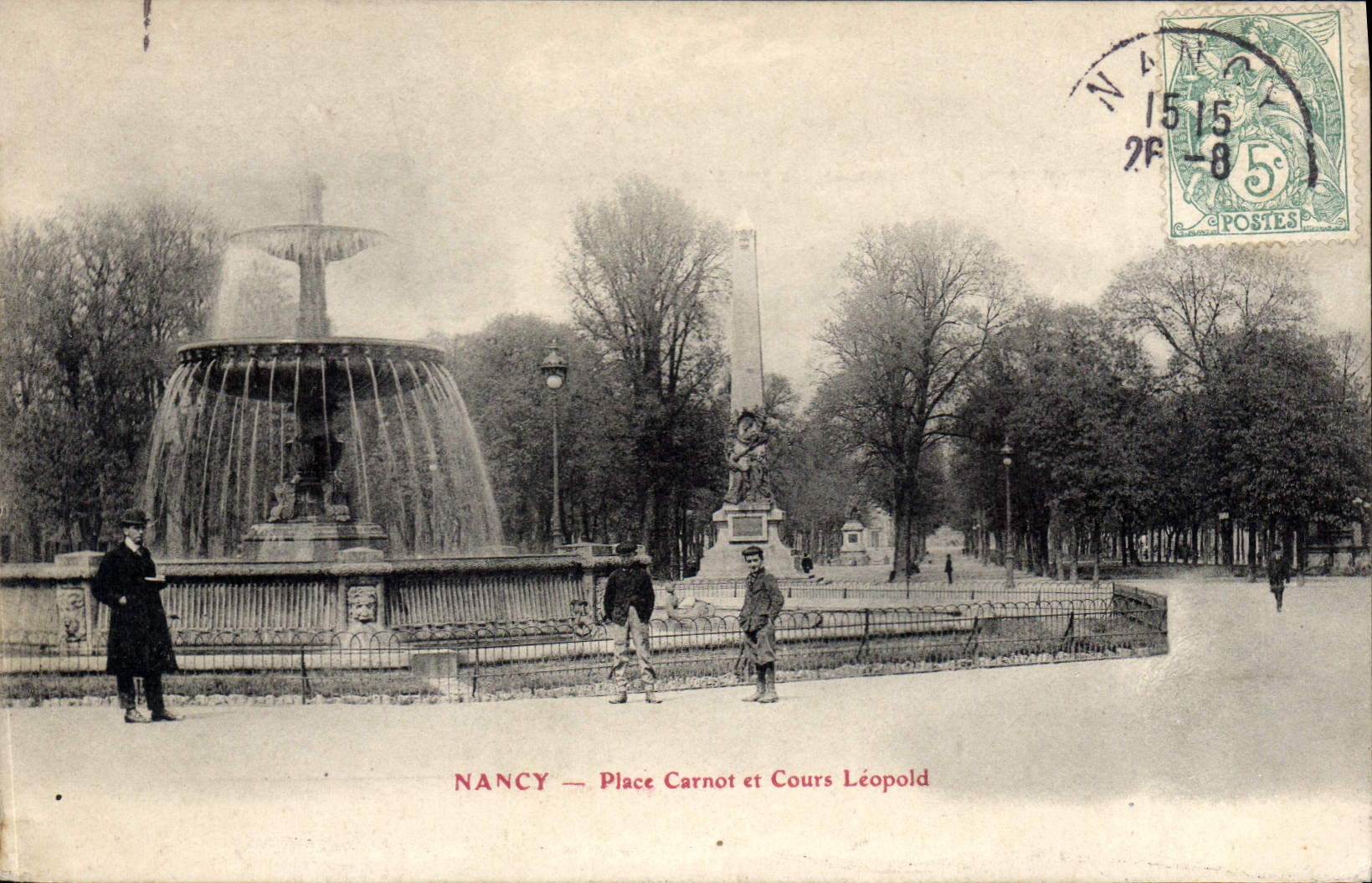 NANCY — Place Carnot et Cours Léopold — Éditeur non identifié, n° de série non visible