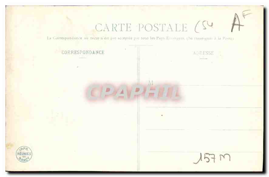 CPA Nancy Monument Carnot  — Verso