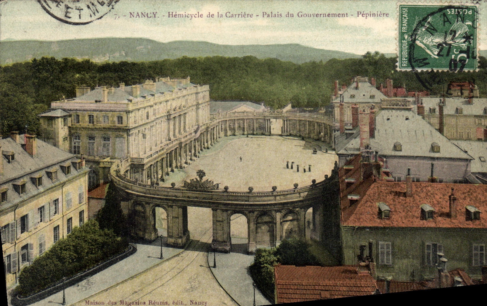 NANCY - Hémicycle de la Carrière - Palais du Gouvernement - Pépinière