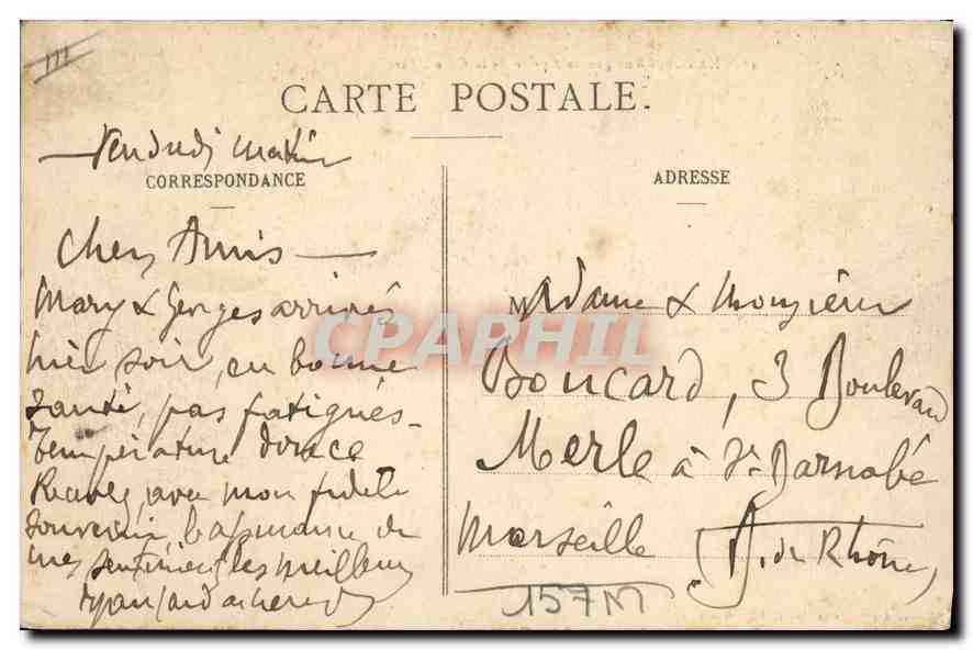 CPA Nancy Vue generale prise de la Cure d'Air  — Rückseite