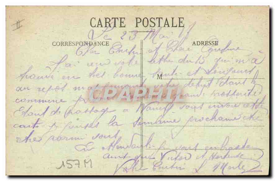 CPA Nancy Porte de la Citadelle Enfants — Verso