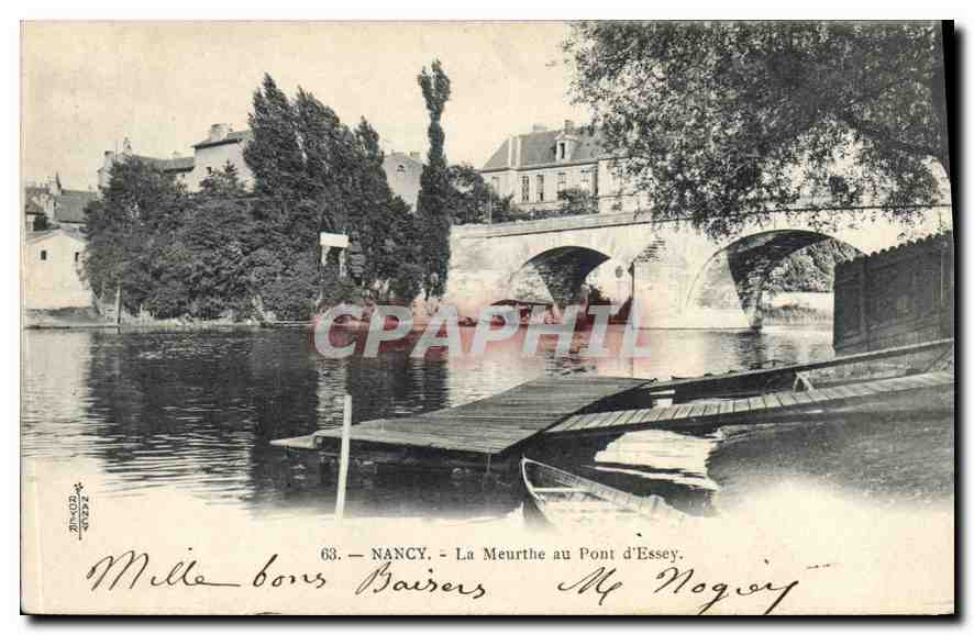 CPA Nancy  La Meurthe au Pont d'Essey 