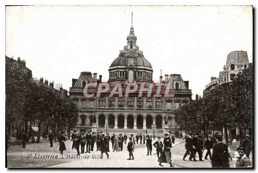 CPA St Etienne L'hotel de Ville 