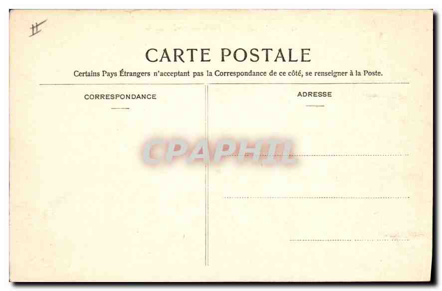 CPA Saint Etienne Palais des Arts Musee  — Rückseite