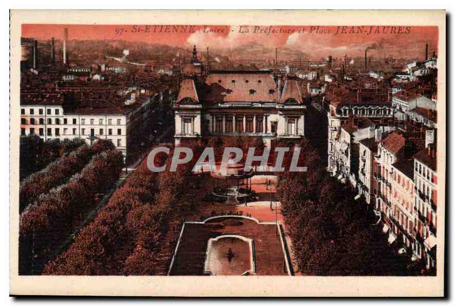Saint-Étienne, Loire - Die Präfektur und Place Jean-Jaures