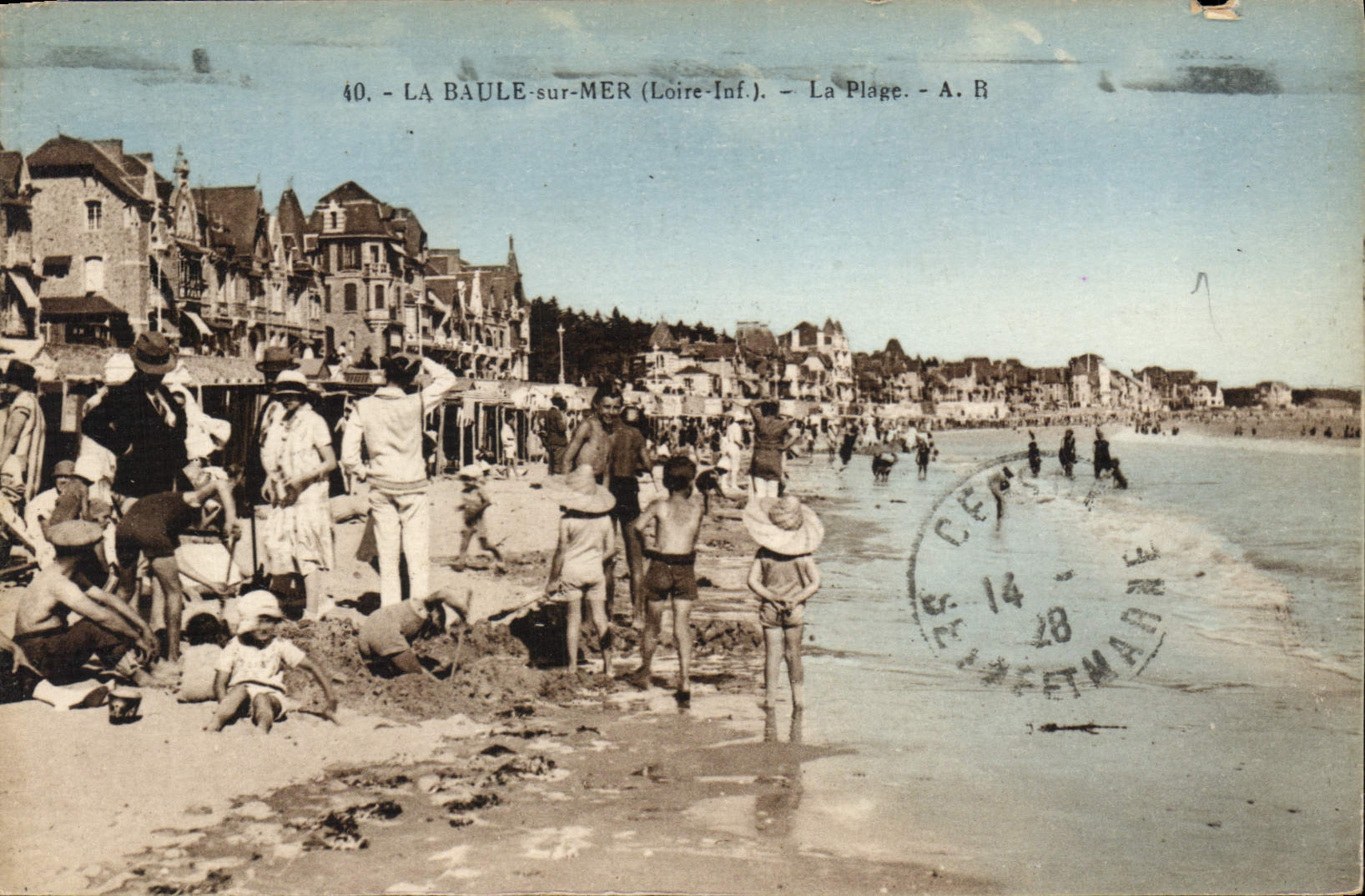 CPA la Baule sur Mer Loire Inf La Plage 