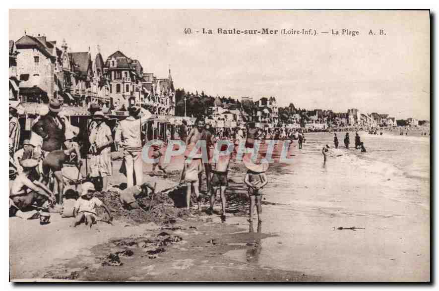 CPA La Baule sur Mer Loire Inf La Plage 