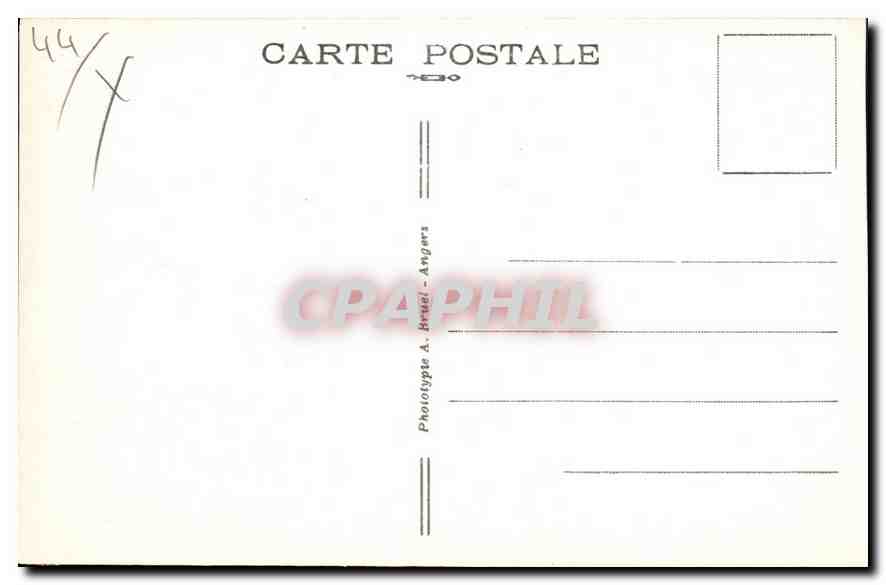 La Baule — Menschen im Festkleid — A. B. — Rückseite