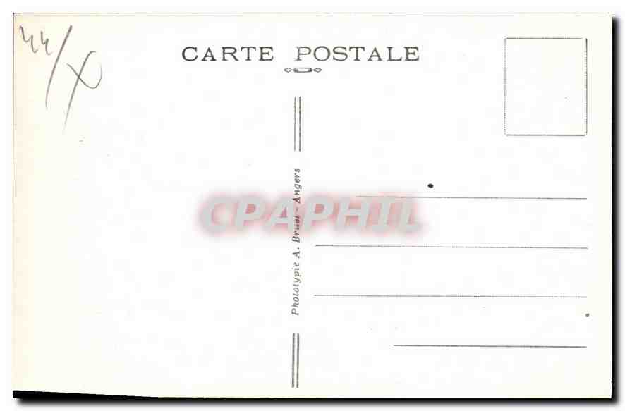 CPA La Baule sur Mer Loire Inf L'endroit charmant du Square du Casino  — Back