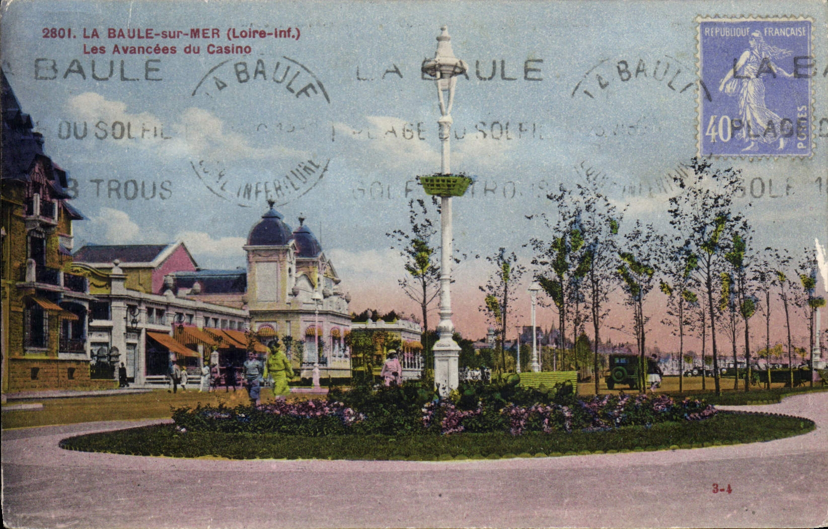 CPA La Baule sur Mer Loire Inf Les Avancees du Casino 