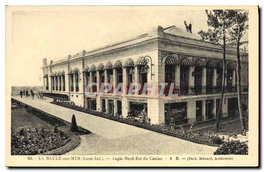 CPA La Baule sur Mer Loire Inf Angle Nord Est du Casino 