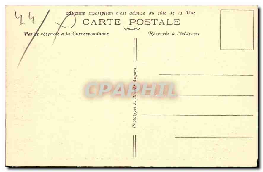 CPA La Baule sur Mer Loire Inf Angle Nord Est du Casino  — Rückseite