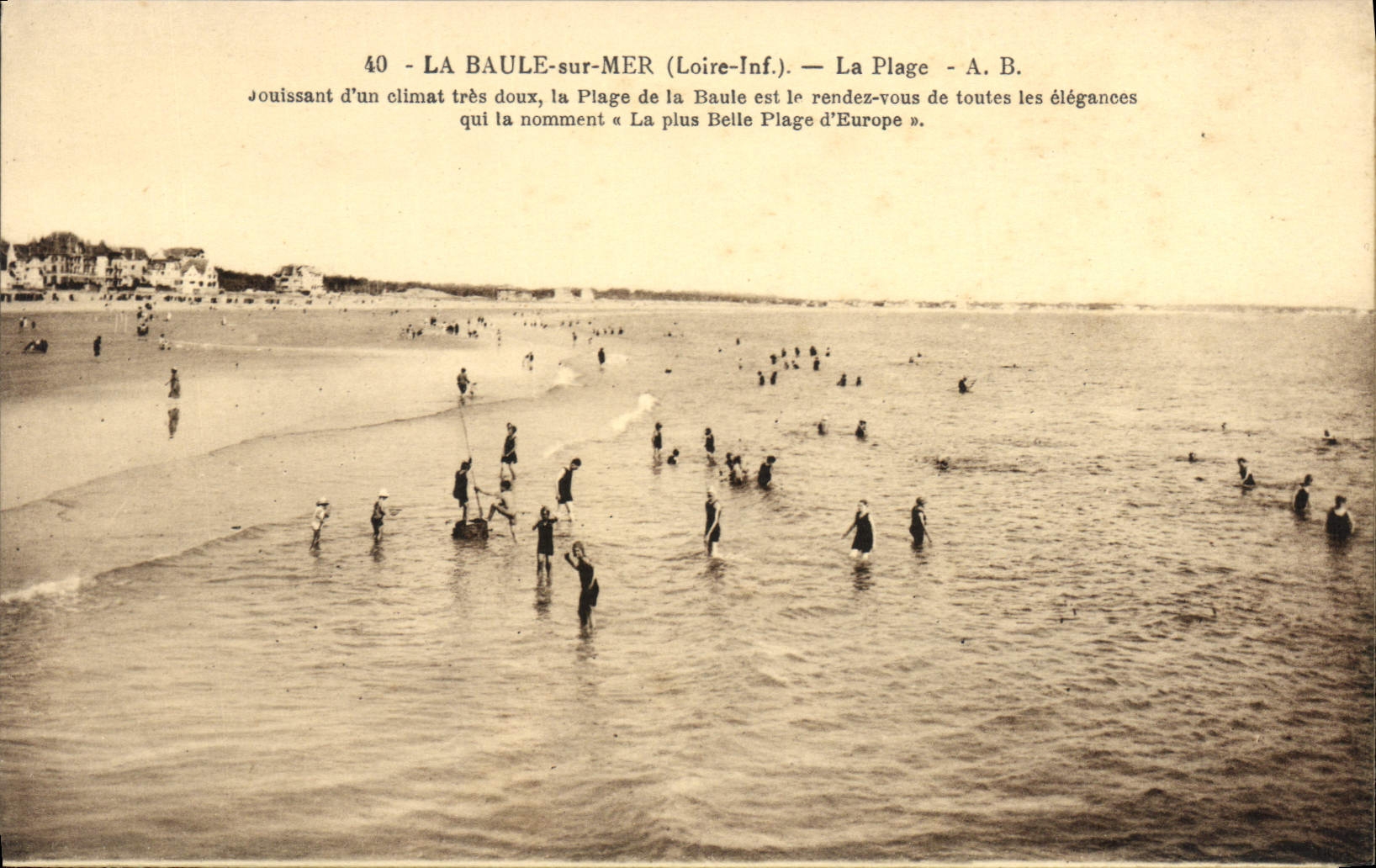 CPA La Baule sur Mer Loire Inf La Plage 