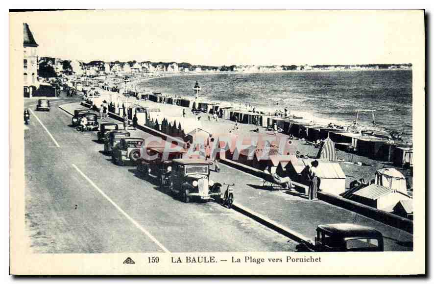 CPA La Baule La Plage vers Pornichet 