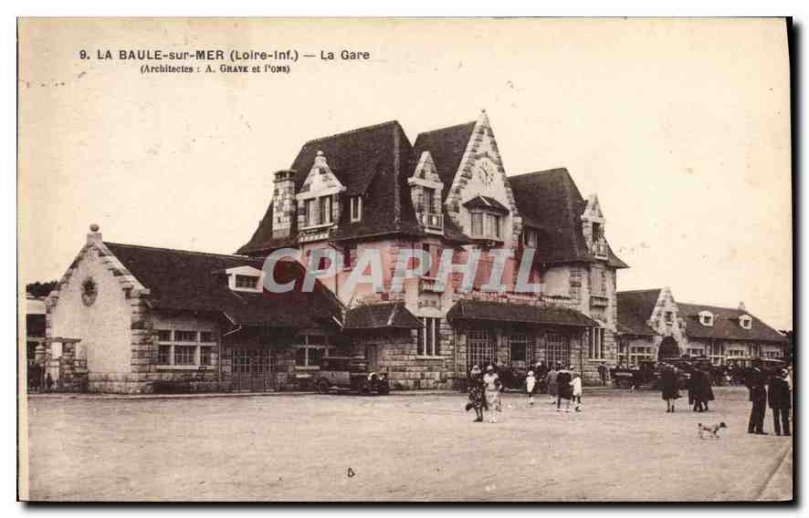 CPA La Baule sur Mer Loire Inf La Gare 