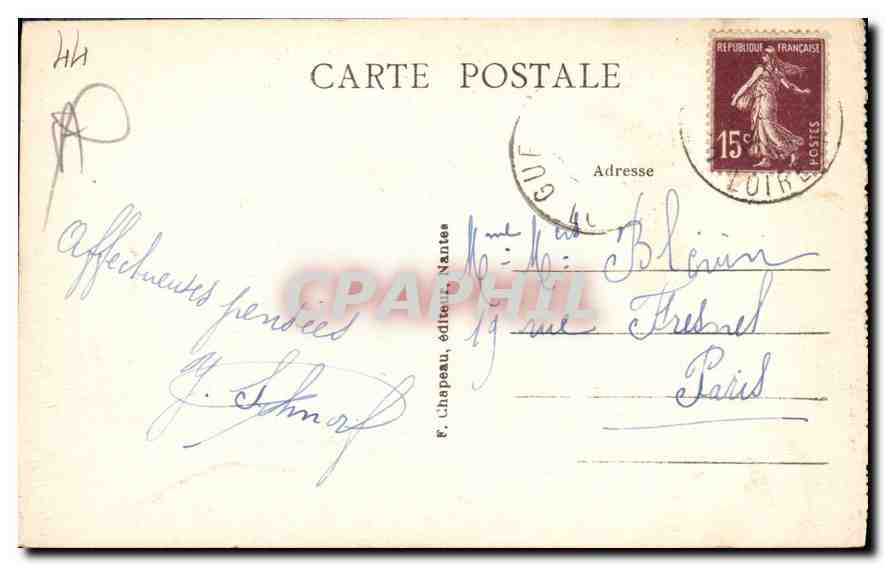 CPA La Baule sur Mer Loire Inf La Gare  — Rückseite