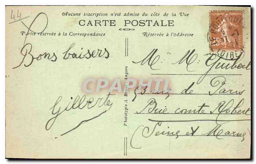 CPA La Baule sur Mer Loire Inf Les Nouveaux Boulevards  — Rückseite