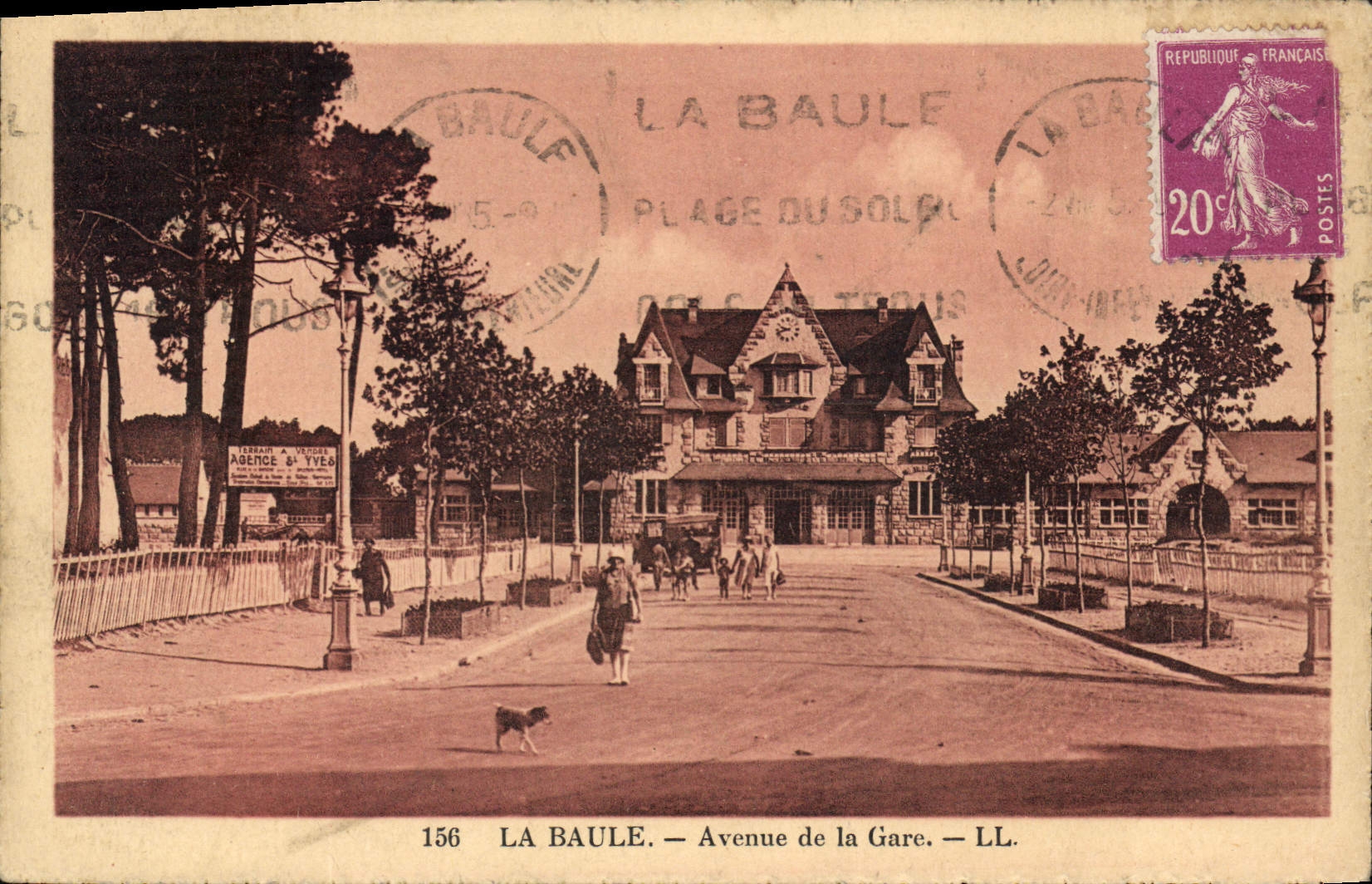 CPA La Baule Avenue de la Gare 