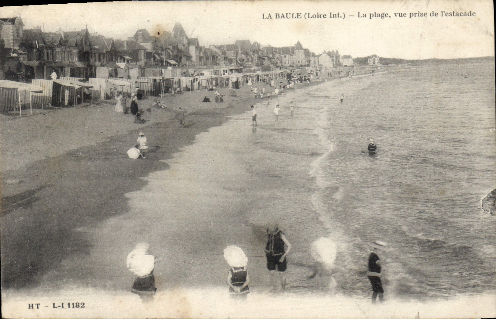 CPA La Baule Loire Inf La Plage vue prise de l'estacade 