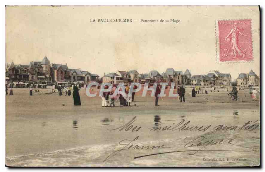 CPA La Baule Sur Mer Panorama de la Plage 