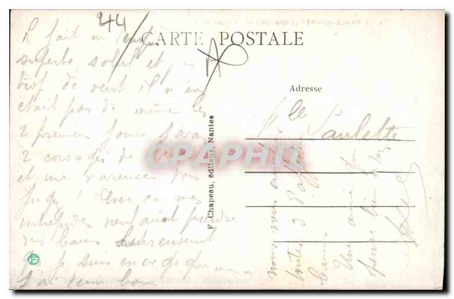 CPA La Baule sur Mer Loire Inf La Cour da la Gare  — Rückseite