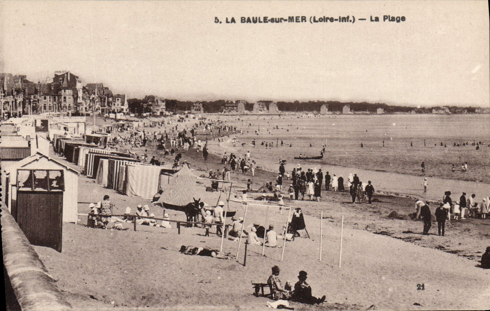 CPA La Baule sur Mer Loire Inf La Plage 