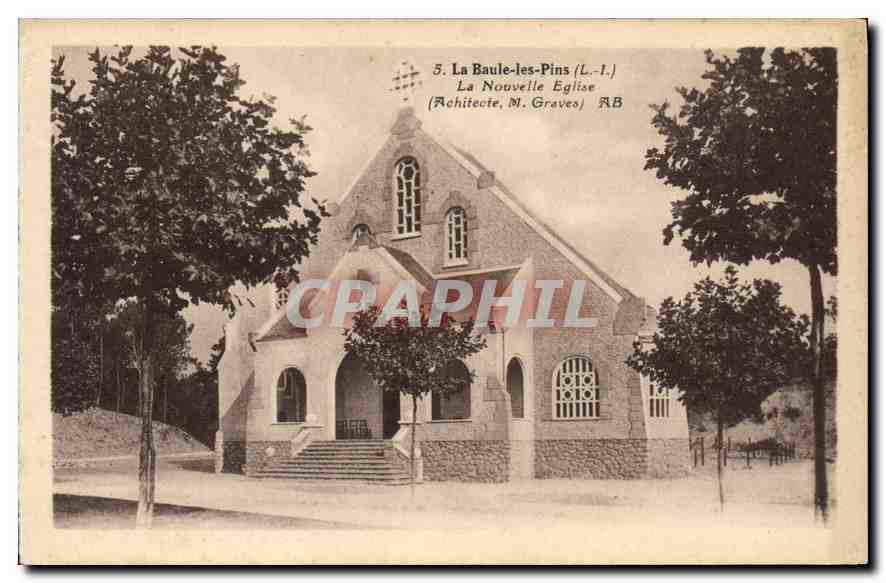CPA La Baule les Pins La Nouvelle Eglise 