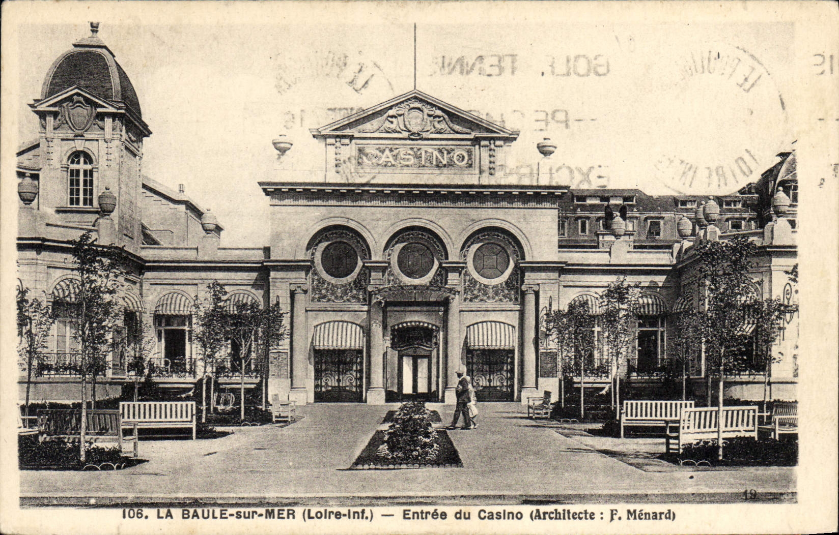 CPA La Baule sur Mer Loire Inf Entree du Casino 