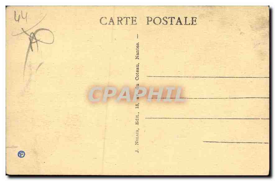 CPA La Baule Escoublae La nouvelle Gare des Chemins de Fer  — Rückseite