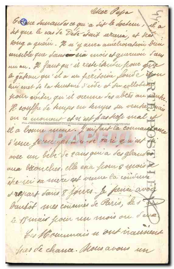 CPA La Baule La Chapelle  — Rückseite