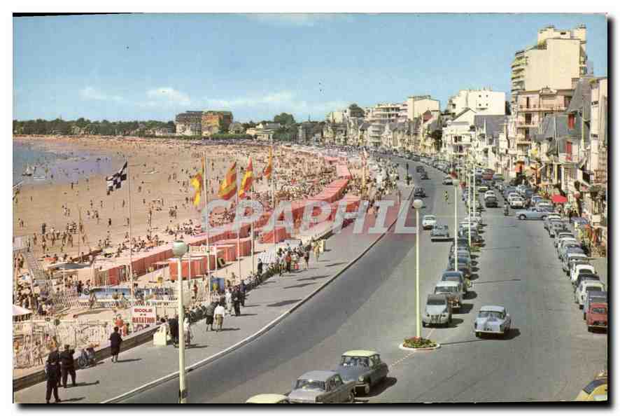 CPM La Cote d'Amour La Baule La Plus Belle Plage d'Europe 