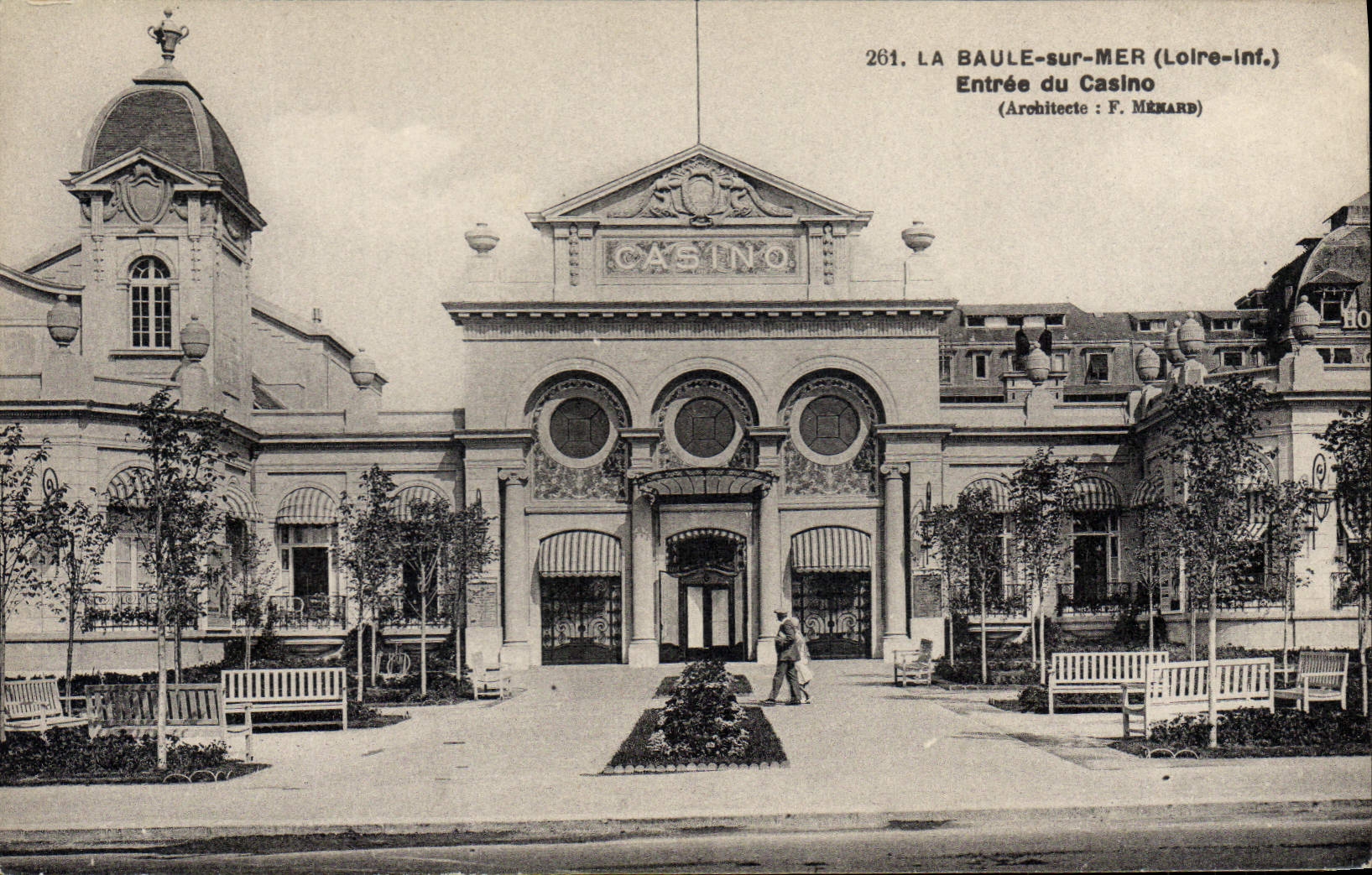 CPA La Baule sur Mer Loire Inf Entree du Casino 