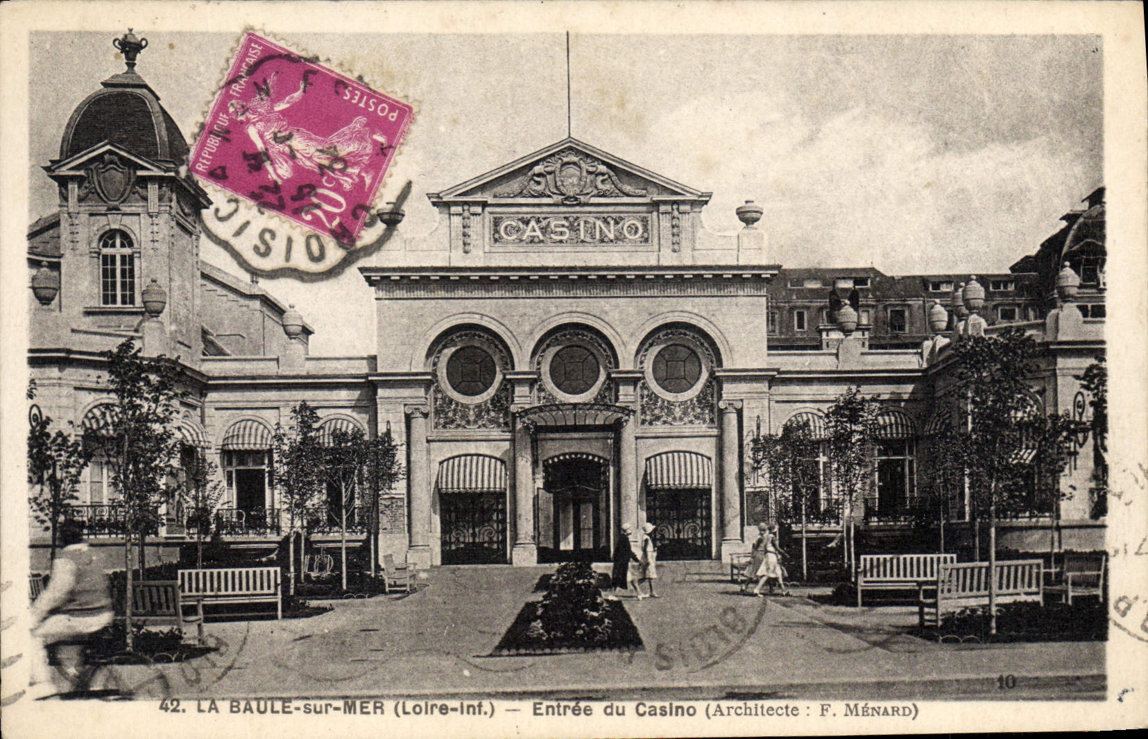 CPA La Baule sur Mer Loire Inf Entree du Casino 