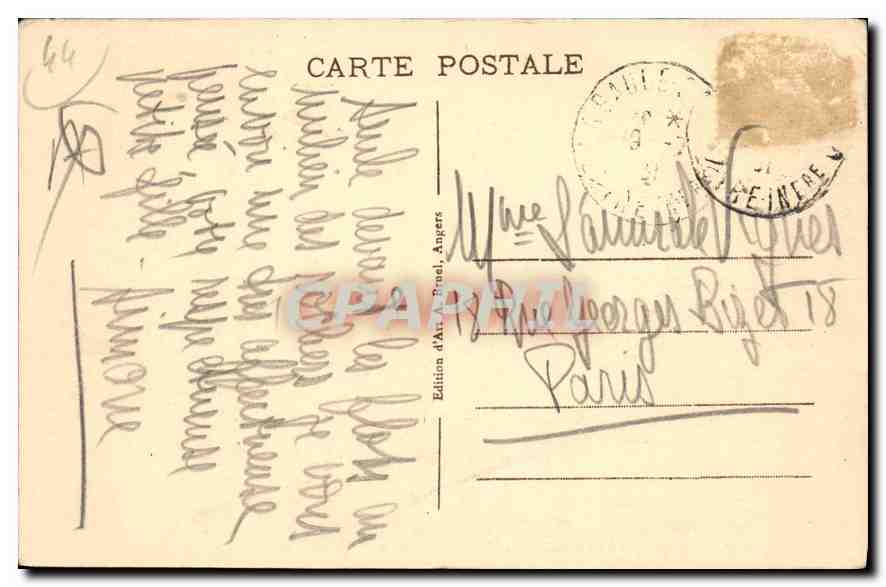 CPA La Baule sur Mer Loire Inf Vue generale de la Plage prise du Restaurant du Casino  — Rückseite
