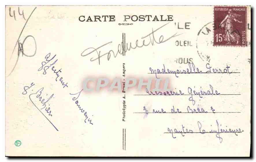 CPA La Baule sur Mer Le Port un jour de Regates  — Rückseite