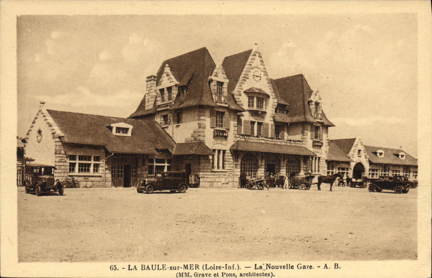 CPA La Baule sur Mer Loire Inf La Nouvelle Gare 