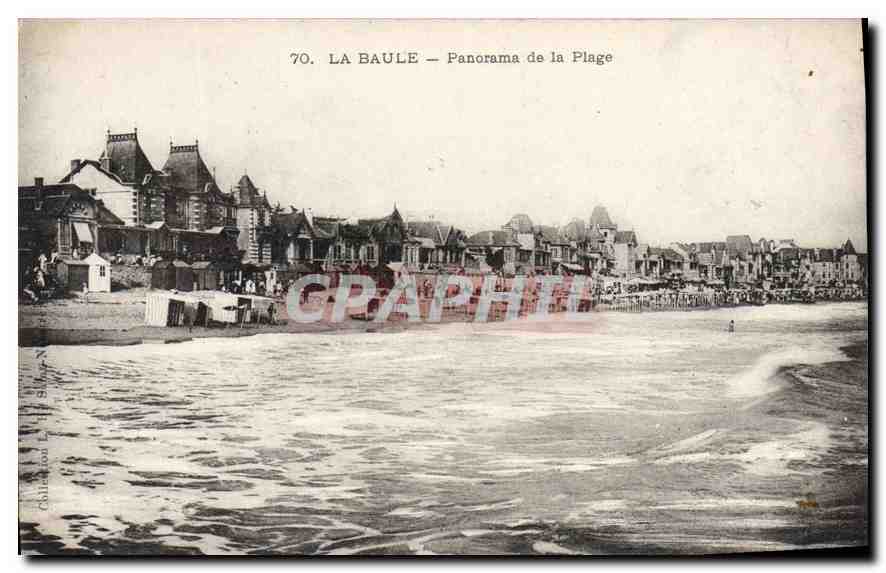 CPA La Baule Panorama de la Plage 